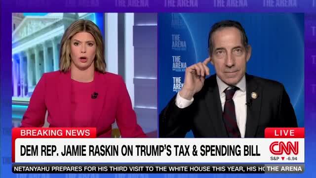 Dem Rep. Jamie Raskin Refuses to Answer if He Supports No Tax on Tips