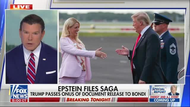 ‘This Story’s Not Going Away’: Bret Baier Opens Show Reporting on Trump’s ‘Epstein Files Saga’
