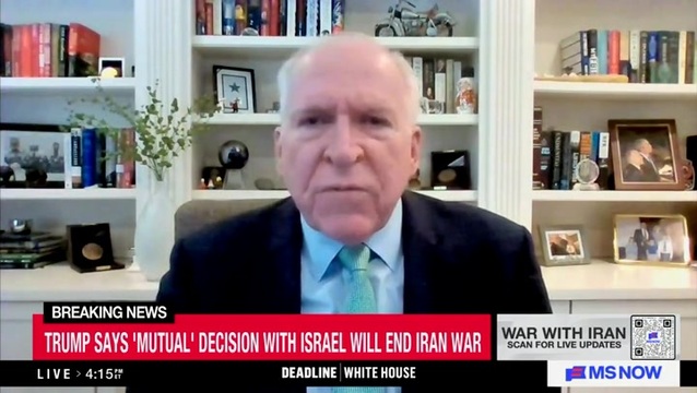John Brennan: Trump ‘Was Brought into This War by Bibi Netanyahu’; ‘Netanyahu Was the One Who Really Made This Happen’