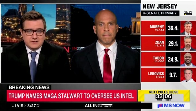 Cory Booker: ‘It’s a Joke’ from Trump Admin to Nominate Bill Pulte as DNI for a Desire Not for Expertise But of Loyalty to Trump and Willingness to Break the Law’